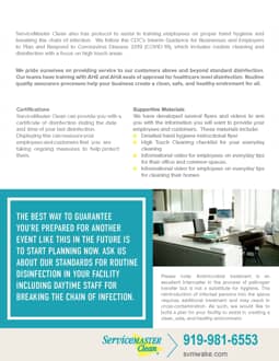 servicemaster clean can help you get back in business infographic page 2